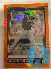 2021 Donruss Rated Rookie ORANGE Parallel #40 Alex Kirilloff RC TWINS